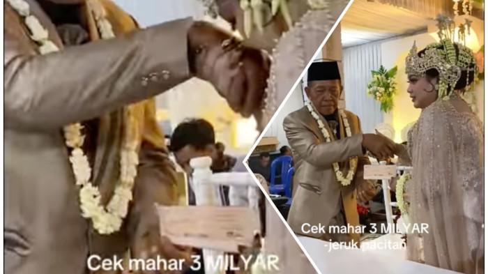 Momen pernikahan Tarman dan Shela.
