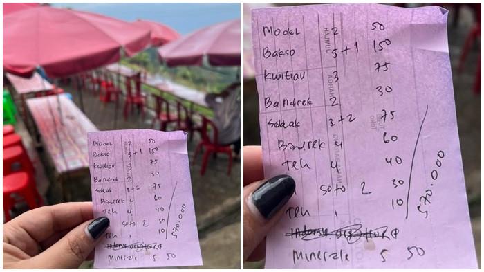 POSTINGAN VIRAL - Salah satu akun media sosial Facebook memposting nota jajan saat berkunjung ke Objek Wisata Tugu Rimau Kota Pagar Alam. Pemilik akun tersebut mempertanyakan harga makanan yang dianggap mahal.