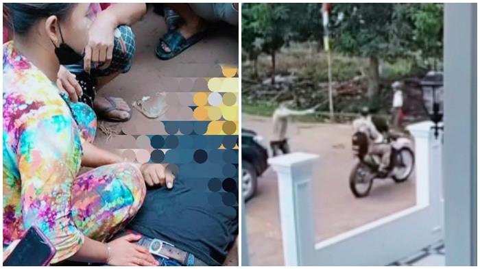 PENEMBAKAN DI CENGAL OKI - Peristiwa penembakan yang membuat gempar masyarakat di Kecamatan Cengal, Kabupaten Ogan Komering Ilir (OKI), Sumatera Selatan. Seorang prai tewas saat sedang bonceng istri.