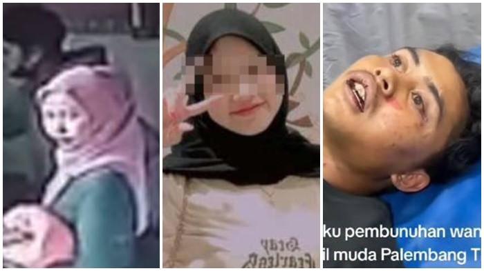 MASA LALU ANTI - Kolase Anti bersama febrianto saat hendak check in bersama Febrianto di Hotel Lendosis Palembang (kiri). Anti Puspitasari semasa hidup (tengah). Febrianto saat ditangkap polisi (kanan).  Penangkapan Febrianto ini membuka masa lalu Anti yang ternyata fotonya pernah kepergok ada di akun open BO tiga tahun silam.