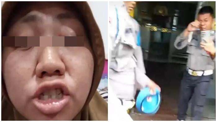 WANITA SIRAM POLISI - Seorang emak-emak di Kabupaten Sragen, Jawa Tengah, nekat menyiram anggota Polres Sragen bernama Bripka Johan pada Senin (30/9/2025) pagi. Diduga, aksi itu dilakukannya karena dituduh sebagai ODGJ oleh salah satu anggota Polres Sragen. Terkait insiden ini, belum ada keterangan resmi dari Polres Sragen.