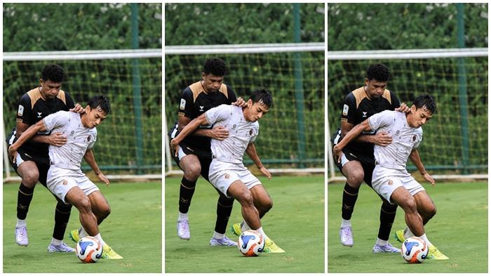 DEWA VS SFC - Elang Andalas julukan Sriwijaya FC (SFC) tumbang melawan klub Liga 1 Dewa United skor telak 4-0 di Lapangan Ground Dewa United pada laga ujicoba ke-3, Rabu (30/7/2025) sore.