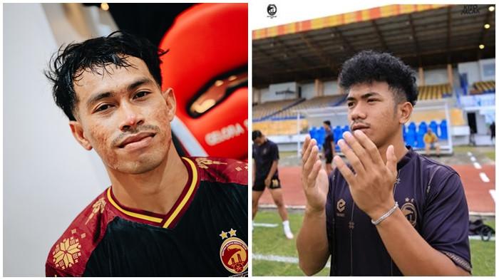 SAHBANDI DAN EROS - 2 pemain Elang Andalas terkena kartu merah pada saat laga Sriwijaya FC dikalahkan Persekat Tegal 0-1 di Stadion Gelora Sriwijaya Jakabaring Palembang, Jumat (17/10/2025) lalu.