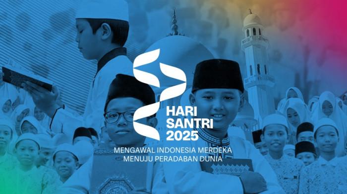 HARI SANTRI 2025 - Tema, Link, dan Filosofi Logo Hari Santri 22 Oktober 2025. (Dok: Tangkapan Layar Logo Hari Santri 2025 dari laman resmi Kementerian Agama).