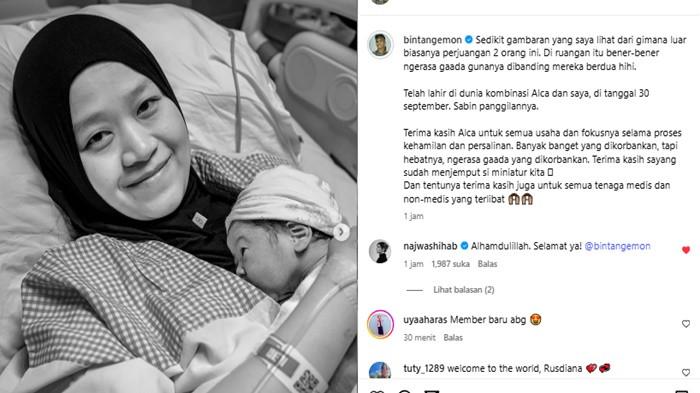Alca Octaviani dikabarkan telah melahirkan anak pertama mereka pada Selasa, 30 September 2025.
