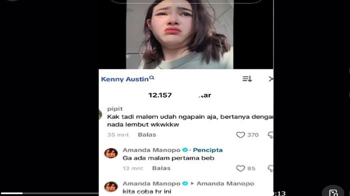 Amanda membalas komentar warganet itu, dengan balasan yang semakin mengundang rasa pe