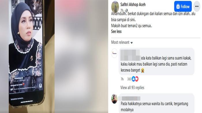 Curhat Melda Safitri (33) setelah diberi uang segepok