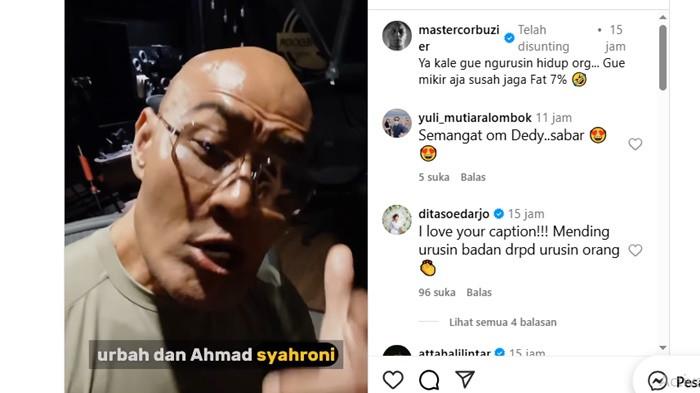 Deddy Corbuzier murka dengan beredarinya isu dirinya disebut mengusir politisi nonaktif DPR