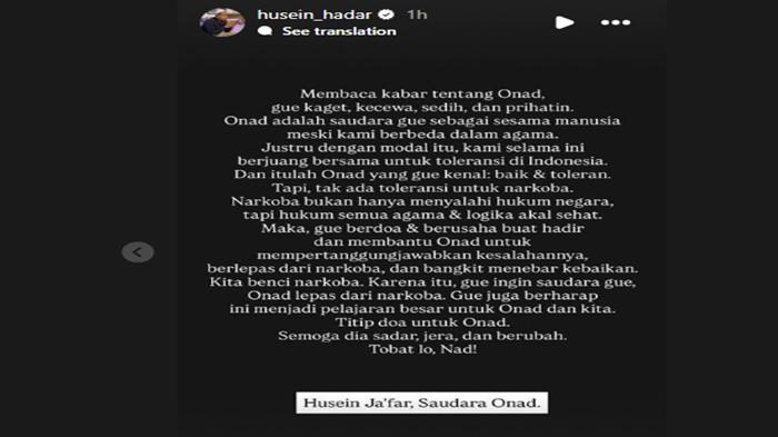 Habib Husein Jafar akhirnya menanggapi soal kabar rekannya