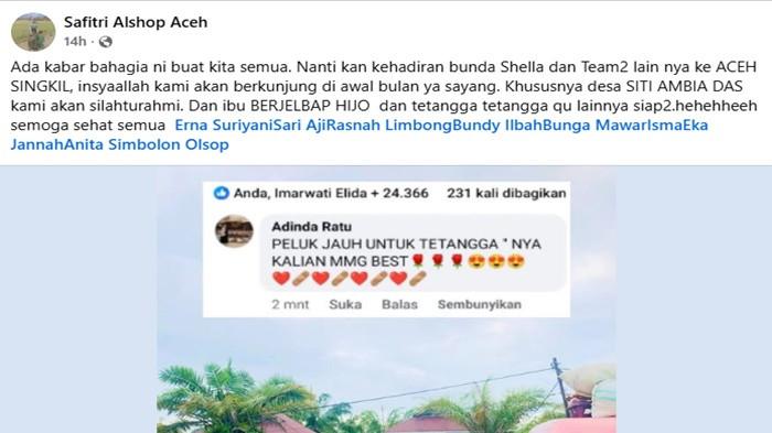 Safitri menyampaikan kabar bahwa pengusaha Shella Saukia