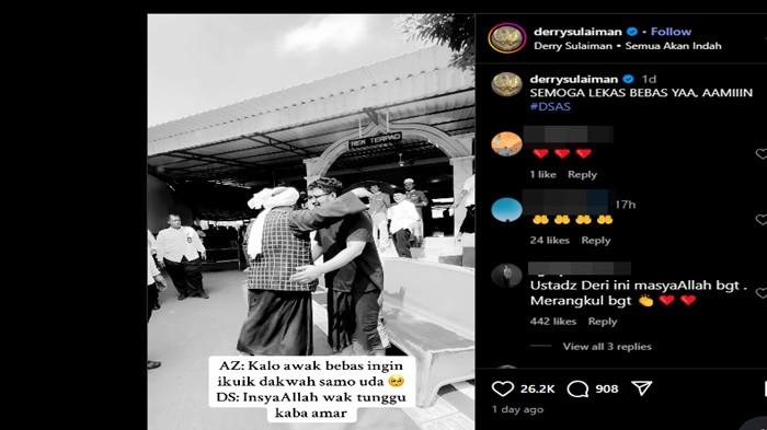 Ustaz Derry Sulaiman bagikan momen saat dirinya bertemu Ammar Zoni.