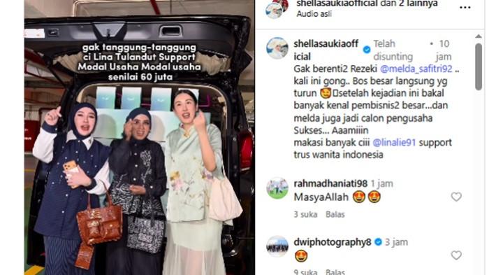 pengusaha Lina Tulandut memberikan investasi modal usaha yang tidak main-main, ya