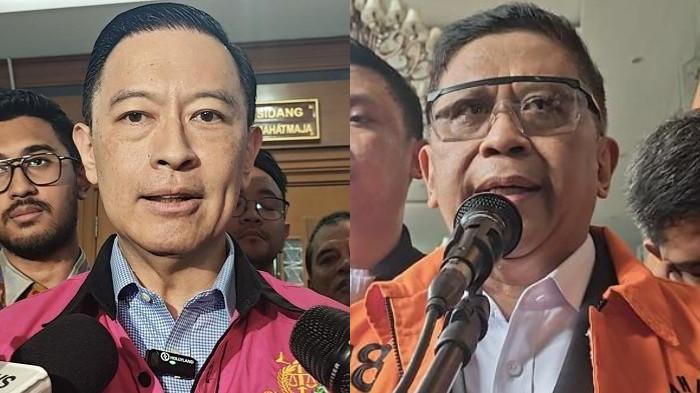 AMNESTI DAN ABOLISI - Kolase foto Tom Lembong dan Hasto Kristiyanto yang mendapat Abolisi dan amnesti dari Presiden Prabowo Subianto.