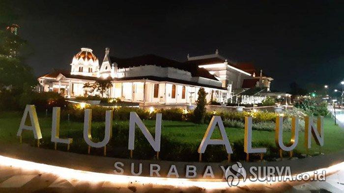 Salah satu sudut eksotik Alun-alun Bawah Tanah di Komplek Balai Pemuda Surabaya.