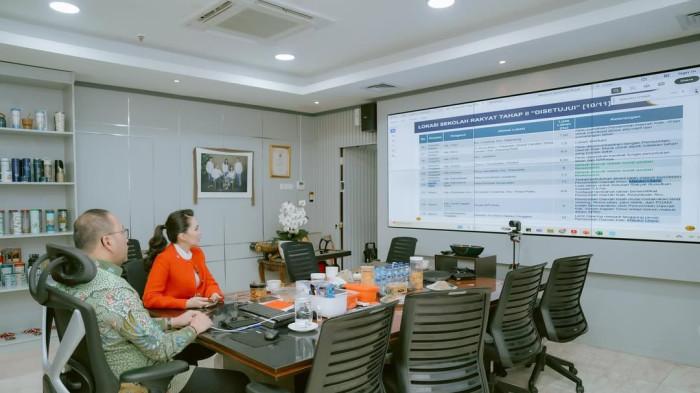 sherly laos dan sekjen kemensos ri