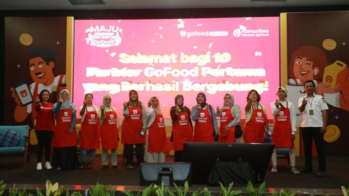 Acara Maju Bersama GoFood di SMESCO, Jakarta (19/10).