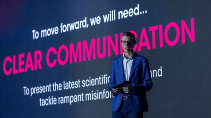 Fred de Wilde saat membuka Technovation 2025 di Dubai