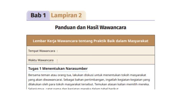 SOAL PENDIDIKAN PANCASILA - Panduan dan Hasil Wawancara
