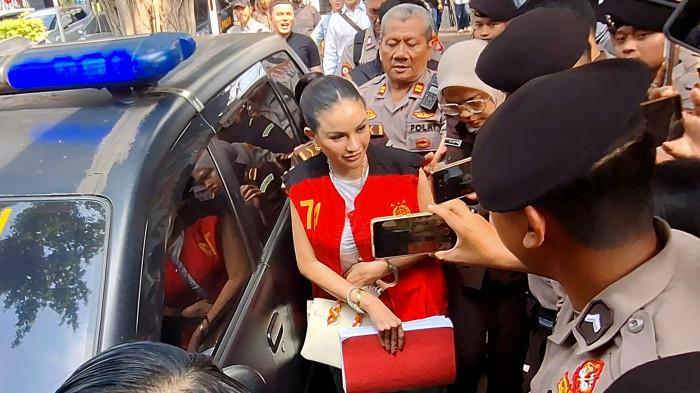 Nikita Mirzani di Pengadilan Negeri Jakarta Selatan, Kamis (7/8/2025).