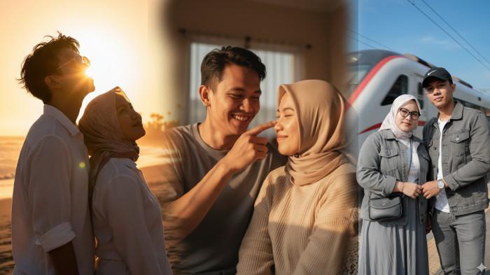 10 Prompt Gemini AI Foto Pasangan Kekasih Romantis: Sinematik di Pantai, Studio, dan Langit Senja