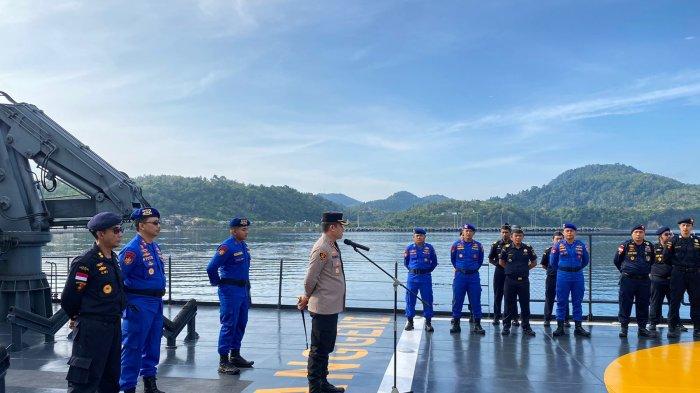 Kapolres Sabang Buka Apel Patroli Laut Bersama Kapal Wisanggeni dan Bea Cukai