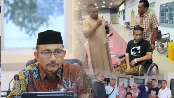 Stroke di Malaysia, Ibunda Bang Tompul Menangis Haru Saat Sambut Anaknya Tiba di Aceh