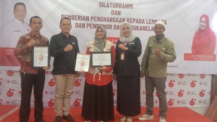 Konsisten Galang Aksi Kemanusiaan, BFLF Lhokseumawe-Aceh Utara Raih Dua Penghargaan dari PMI