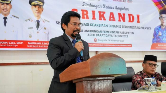 Bangun Tata Kelola Pemerintahan Modern, Pemkab Abdya Gelar Bimtek Aplikasi SRIKANDI Versi 3