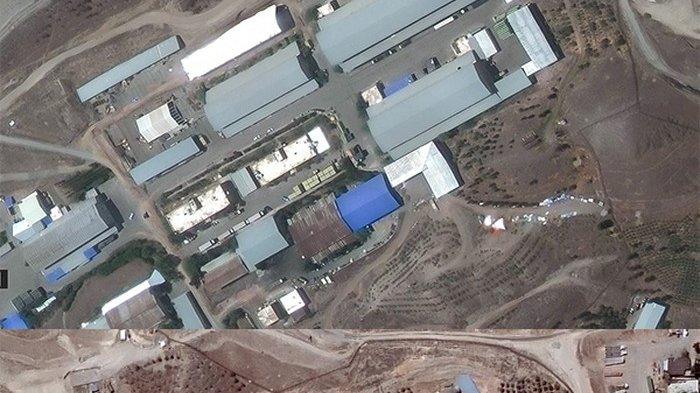 Citra satelit dari Maxar Technologies mengungkap dampak serius dari serangan udara Israel terhadap fasilitas nuklir Iran, khususnya kompleks Natanz, pada 14 Juni 2025. Gambar sebelum dan sesudah serangan menunjukkan sejumlah bangunan di permukaan hancur, termasuk instalasi kelistrikan yang penting bagi operasi pengayaan uranium.