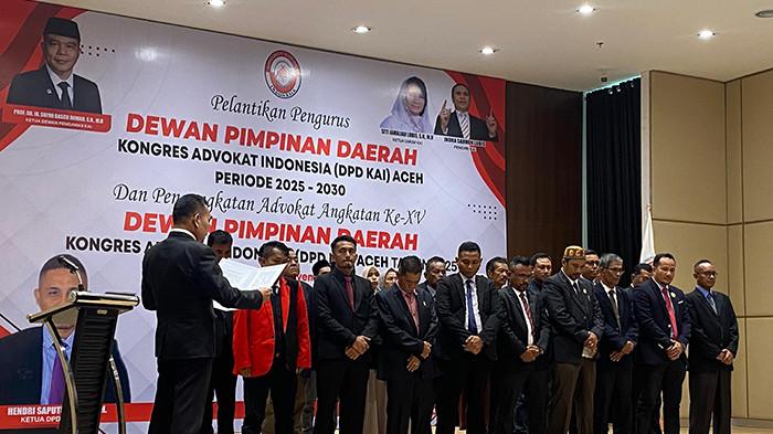 DPD KAI Aceh Resmi Dilantik, Komit Advokasi Masyarakat Lemah