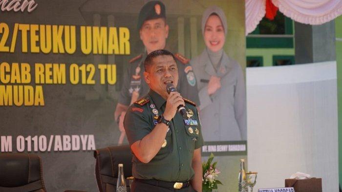 Kunjungi Prajurit Persit di Abdya, Danrem Teuku Umar Ajak Tingkatkan Syukur