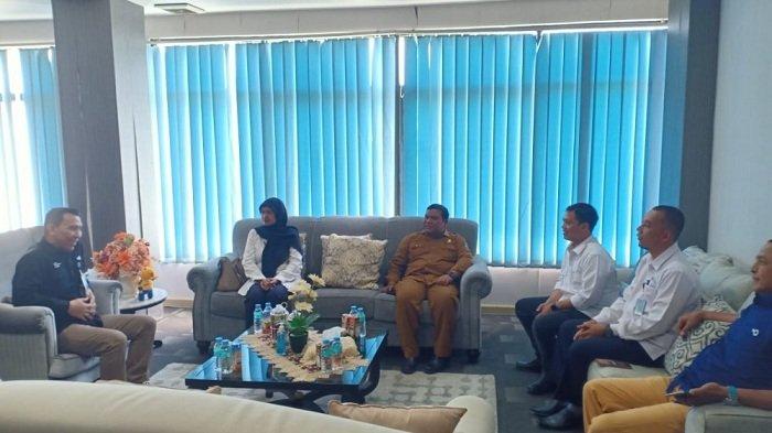 Rencanakan Operasional Pemancar Relay RRI, Kadiskominfosa Aceh Jaya Audiensi dengan TVRI Banda Aceh