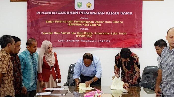 FISIP USK dan Bappeda Kota Sabang Jalin Kerja Sama Strategis,Mahasiswa Dimungkinkan Magang di Sabang