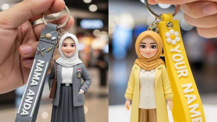 Prompt Gemini AI Membuat Foto Jadi Miniatur Gantungan Kunci, Pakai Tema Keychain Action Figure