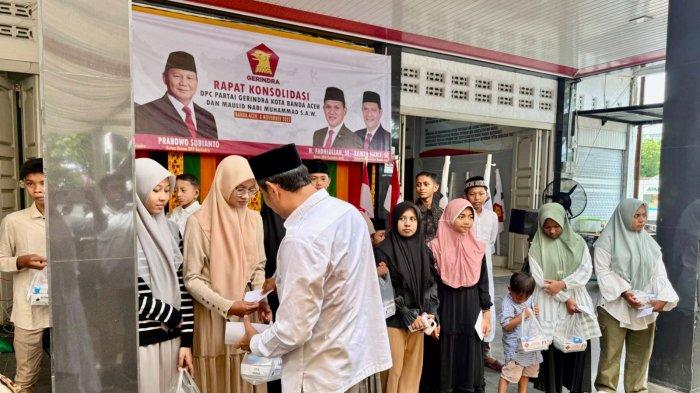 Gerindra Banda Aceh Gelar Maulid Nabi