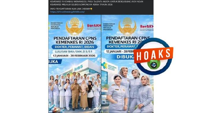 Hoaks, informasi dan tautan rekrutmen CPNS Kemenkes 2026