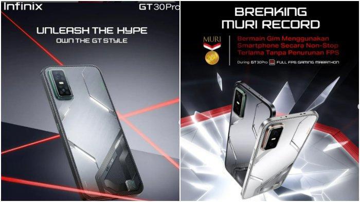 REKOMENDASI HP INFINIX- Infinix GT 30 Pro. Berikut ini adalah lima rekomendasi HP Infinix yang paling banyak dicari alias terpopuler di akhir Juni 2024. (Instagram/infinixid)
