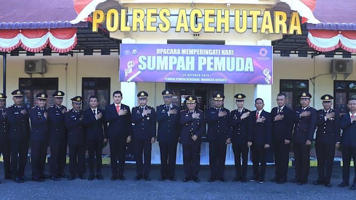 Kapolres Aceh Utara Kobarkan Semangat Kebangsaan di Peringatan HSP Ke-97