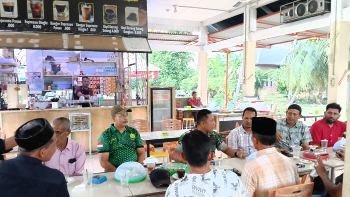 Koramil Peusangan Bireuen Gelar Komsos untuk Perkuat Sinergi dengan Pemerintah Desa