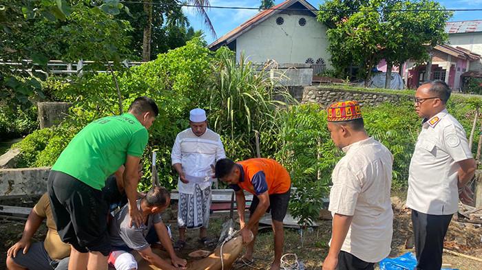 SEMBELIH - Lapas Kota Bakti, merayakan Idul Adha 1447 H setelah shalat Ied disusul menyembelih hewan kurban di Lapas setempat, Rabu (27/5/2026).