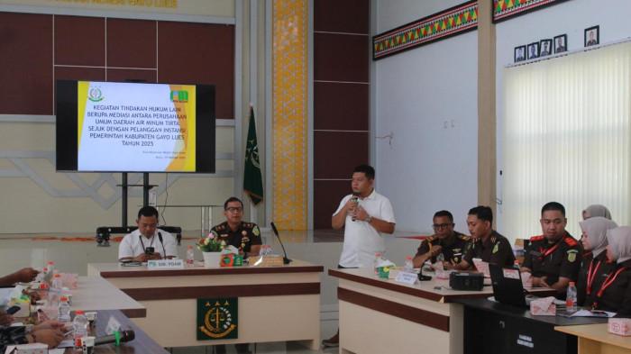 Kejari Gayo Lues Kawal Penagihan Piutang Air Bersih Puluhan Instansi Pemerintah