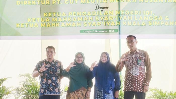 PT CMN Kerja Sama Kesehatan dengan PN Langsa dan PN Kualasimpang