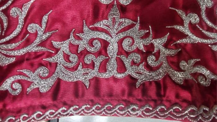 BORDIR LHOKSEUMAWE - Salah satu motif bordir karya Yusmila, perajin bordir di Desa Blang Cut, Kecamatan Blang Mangat, Kota Lhokseumawe.