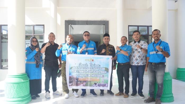 Mifa Serahkan Revitalisasi Pedestrian dan Renovasi Tugu Pelor kepada Pemkab Aceh Barat