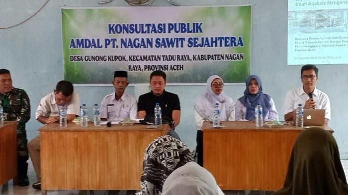 PT Nagan Sawit Sejahtera Akan Bangun Pabrik Sawit di Nagan Raya, Gelar Konsultasi Publik Soal Amdal