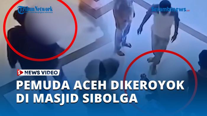 Viral! Pemuda Aceh Dikeroyok Saat Tidur Menunggu Subuh di Masjid Agung Sibolga