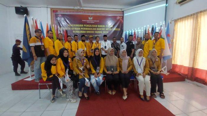 Konvoi Mobil Iringi Pendaftaran Bacaleg Hanura Langsa, 3 Incumbent, Target Dapat 1 Kursi Tiap Dapil