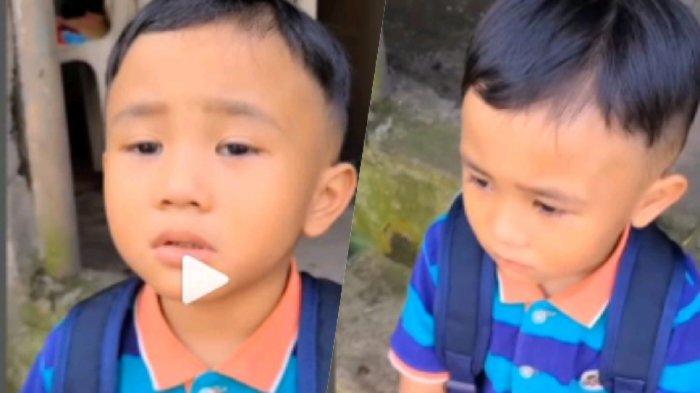Kisah Pilu Anak TK Meneteskan Air Mata: Teman-Teman Dijemput, Vino Jalan Kaki Gak Punya Mama