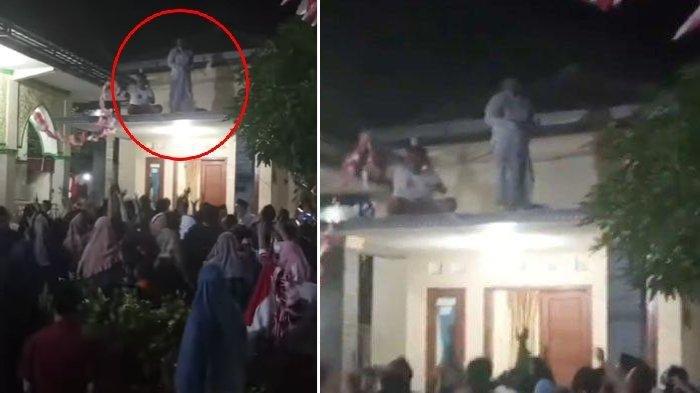 Pria Ini Bagi-bagi Duit dari Atap Masjid untuk Sedekah, Niat baiknya Malah Panen Kritik