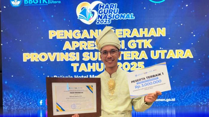 Alumnus PPG PGSD UBBG Raih Penghargaan Guru Transformasi Provinsi Sumatera Utara 2025